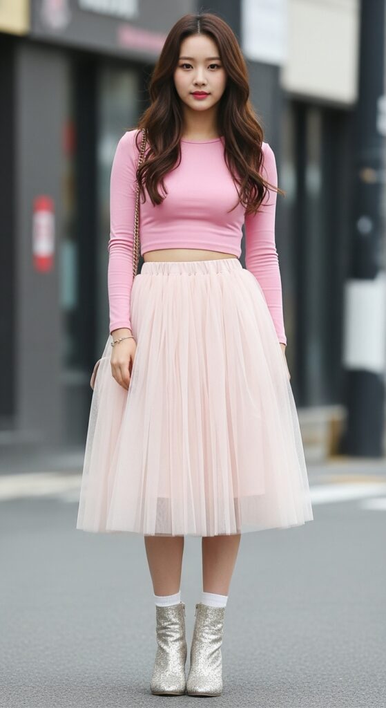 Tulle Skirt and Fitted Top