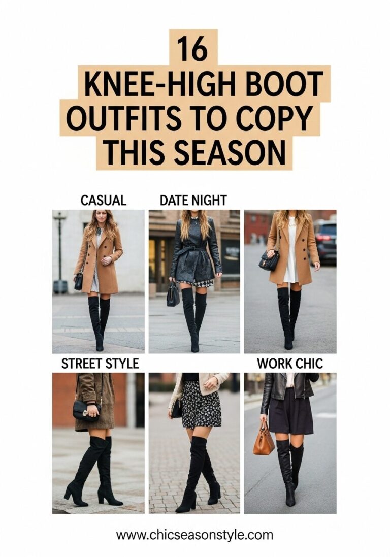 16 Trendy Knee-High Boots Outfit Ideas to Elevate Your Fall & Winter Style