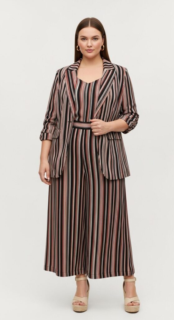 Wide-Legged Jumpsuit & Blazer