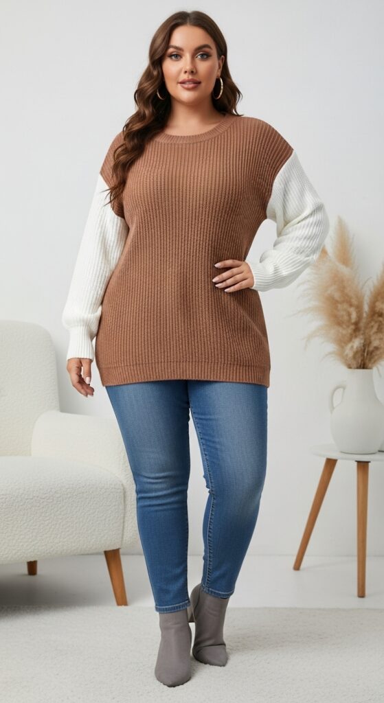 Winter Rib Knit Sweater-Shirt