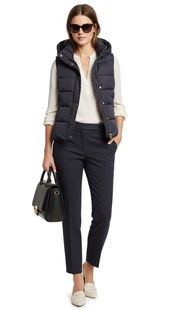 23 Chic Puffer Vest Outfits You’ll Want to Wear This Season 20 Workwear Ready