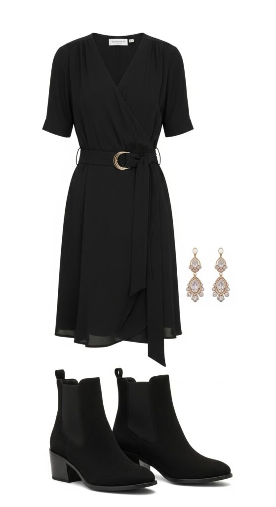 Wrap Dress and Belt