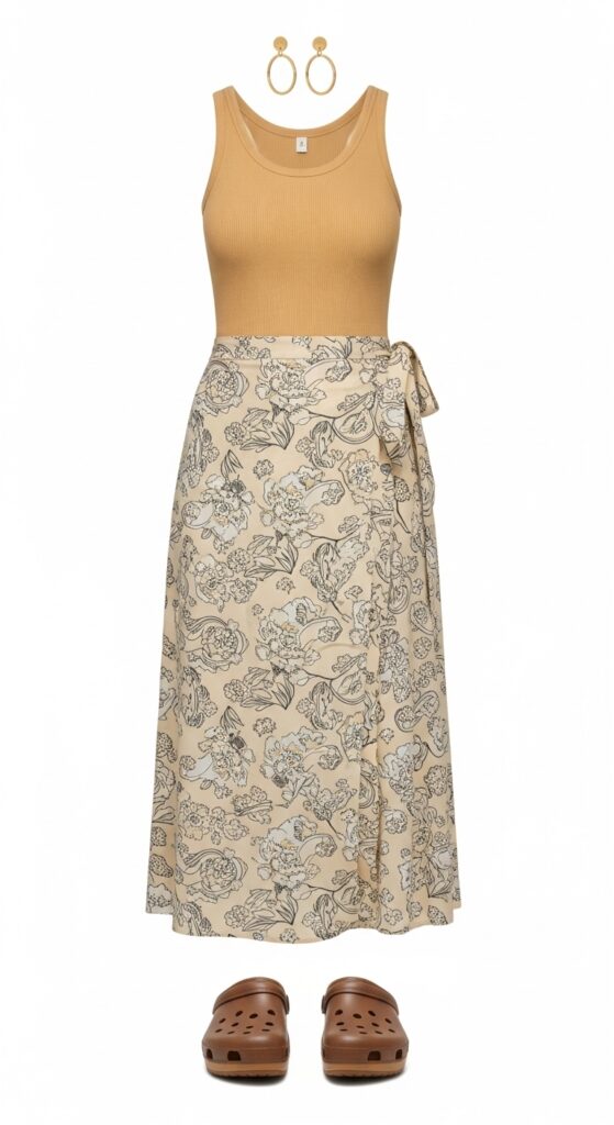 Wrap Skirt and Tank Top