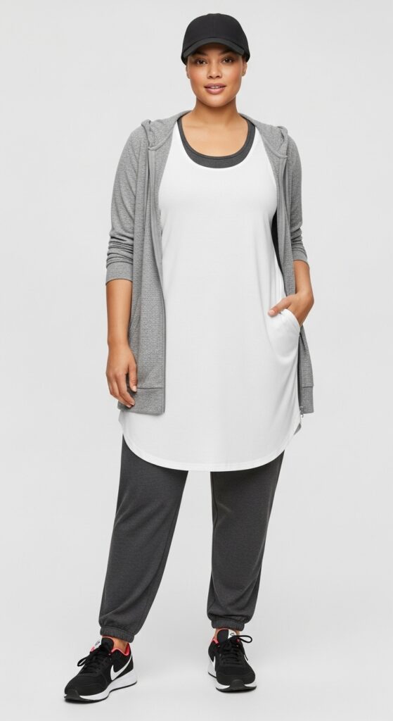 Athleisure Loose Joggers and Long Tank