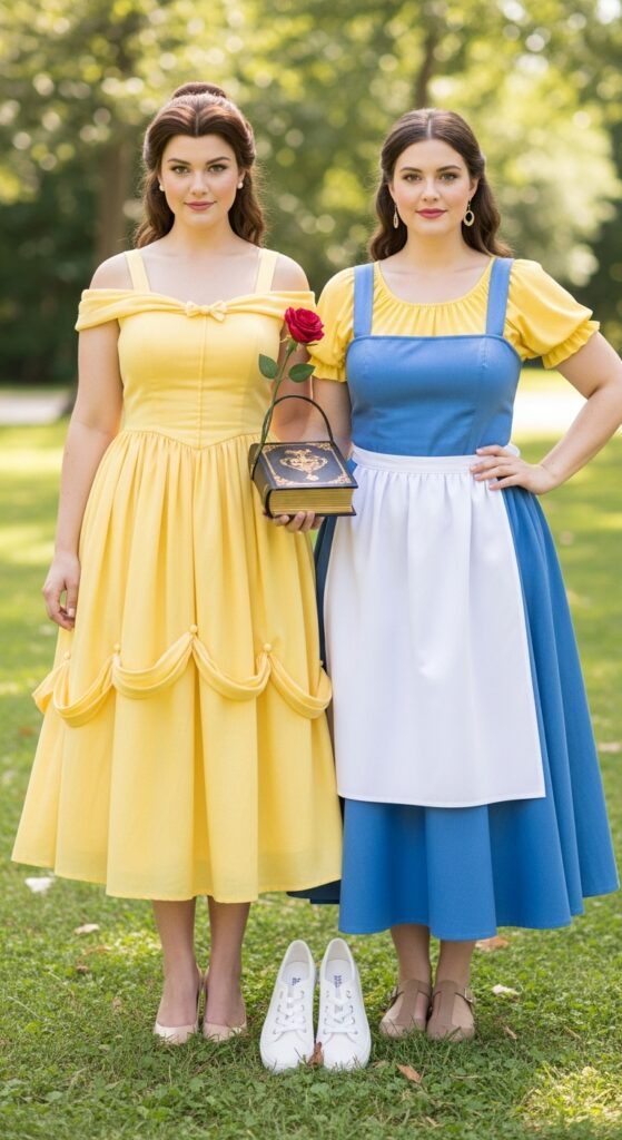 12 Plus Size Summer Disney Outfits Curvy Women Will Love 4 Belle from Beauty and the Beast