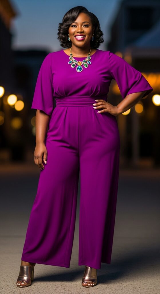 10 Fabulous Plus-Size Summer Outfits for Black Women to Slay the Season 5 Bold Jumpsuit
