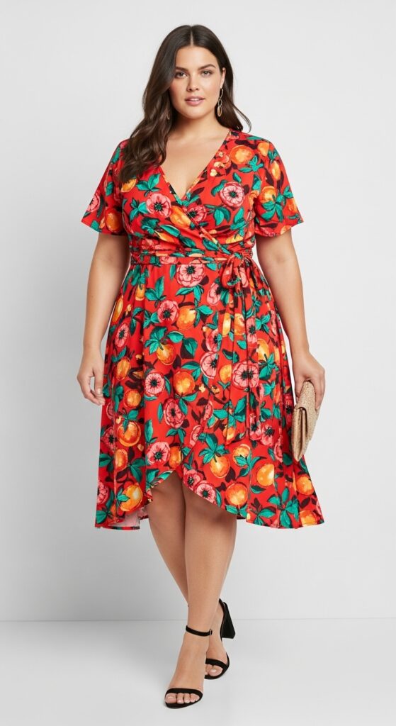 Bold and Beautiful Wrap Dress