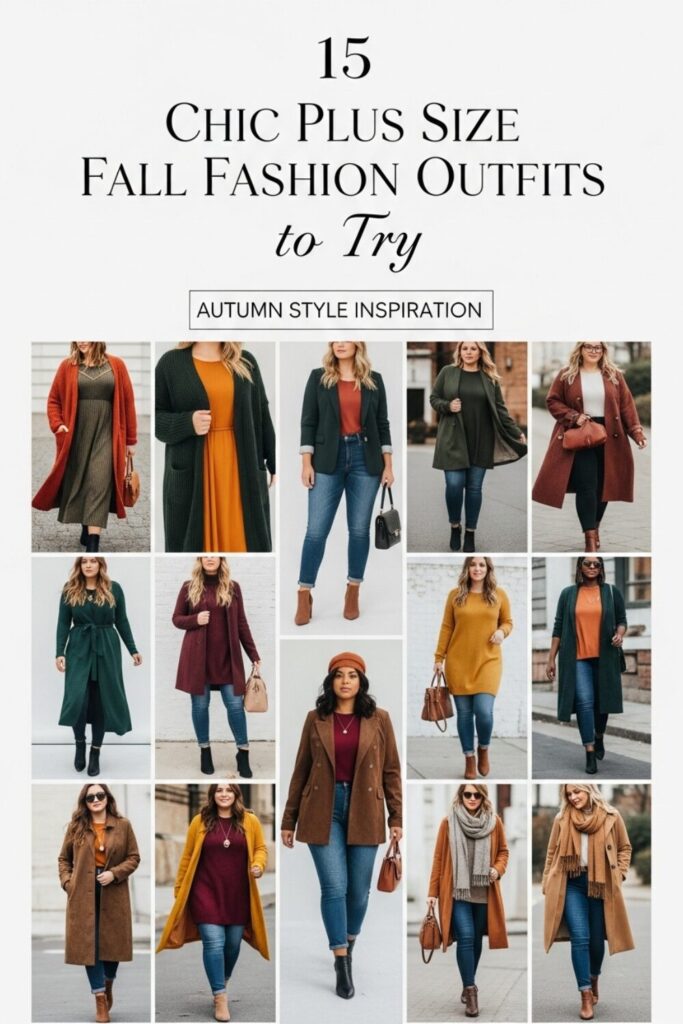 15 Chic Plus Size Fall Fashion Outfits Every Curvy Woman Will Love 1 Chic Plus Size Fall Fashion Outfits to Try