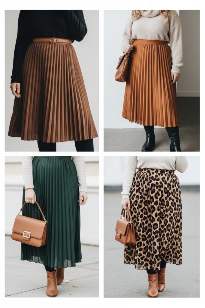Chic Plus Size Fall Skirt Outfit Ideas