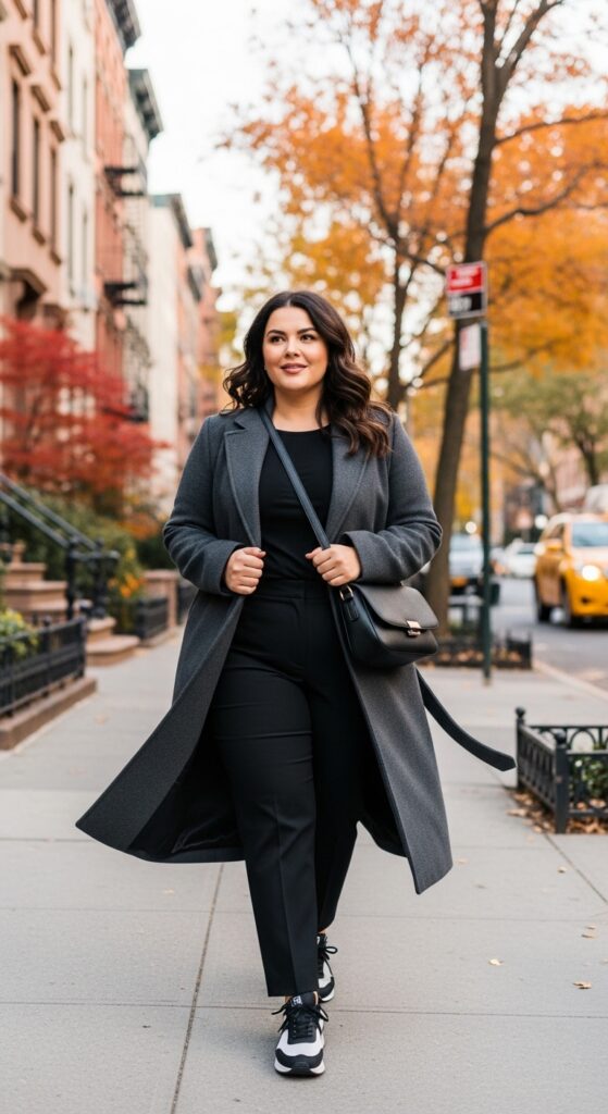 15 Plus Size New York Fall Outfits Curvy Women Will Love 14 Comfortable Sneakers & Everything