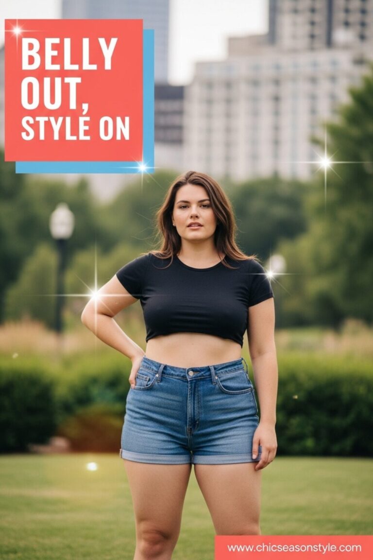 Curvy Summer Outfits for Big Belly Confidence