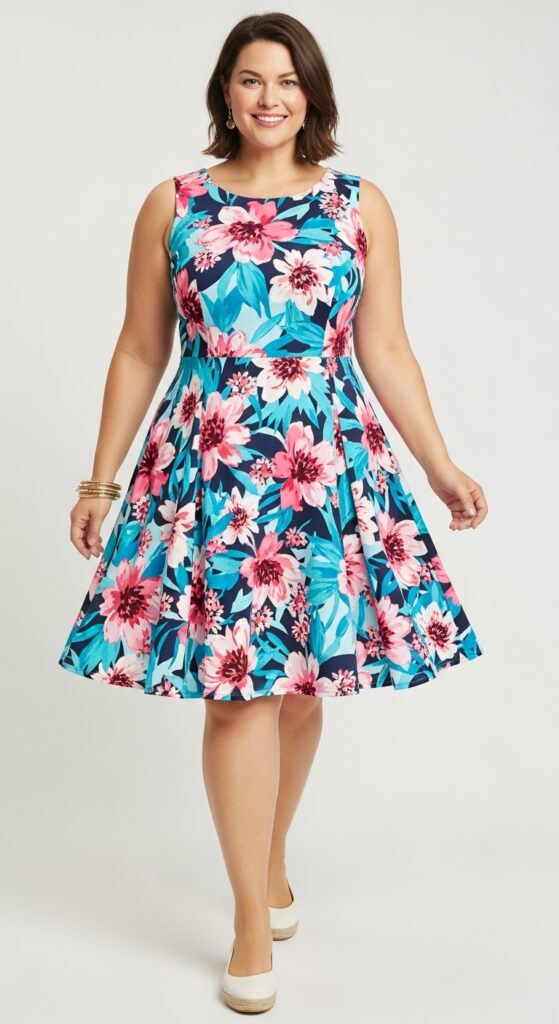 Fit-and-Flare Dress Flattering and Feminine