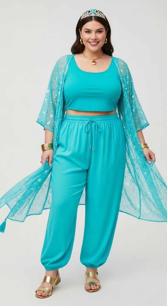 12 Plus Size Summer Disney Outfits Curvy Women Will Love 7 Jasmine from Aladdin