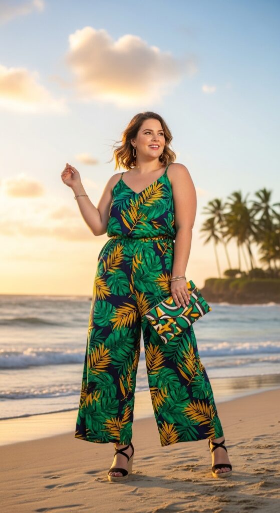 12 Stunning Plus-Size Summer Beach Outfits for a Chic Vacation Vibe 13 Jumpsuit Joy