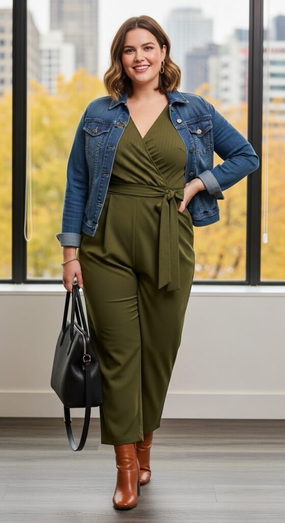 15 Plus Size Fall Work Outfits That Make You Feel Absolutely Fabulous (At Any Size!) 8 Jumpsuit Joy