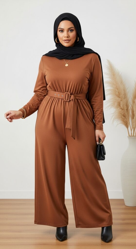 Jumpsuit in Mocha Mousse