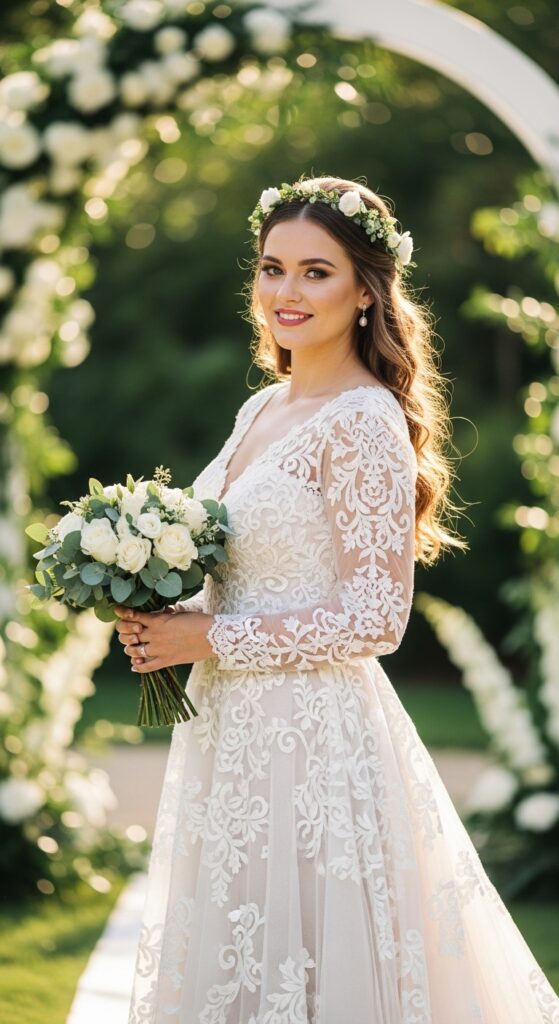 10 Stunning Plus Size A-Line Wedding Dresses for Curvy Brides 4 Lace A-Line Gown