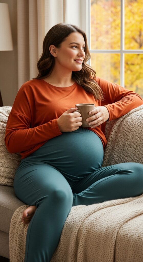 15 Plus Size Fall Maternity Outfits Curvy Women Will Love 15 Maternity Lounge Set