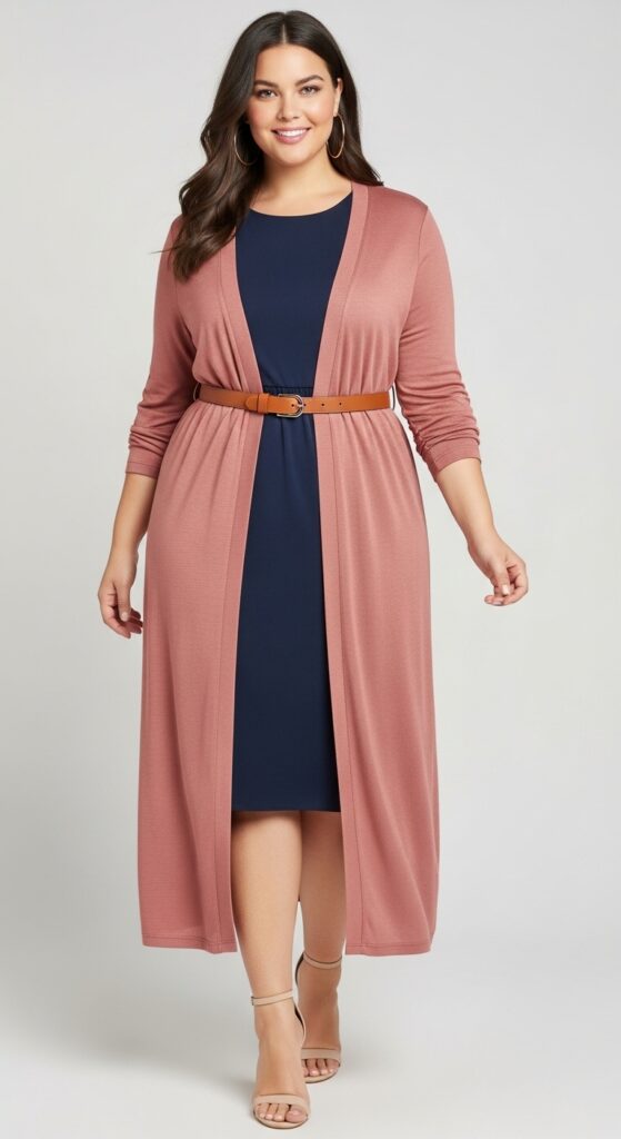 Maxi Cardigan over Dress