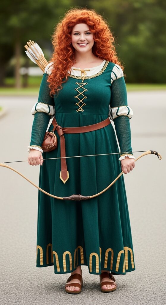 12 Plus Size Summer Disney Outfits Curvy Women Will Love 11 Merida from Brave