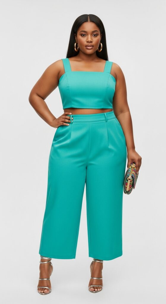 10 Fabulous Plus-Size Summer Outfits for Black Women to Slay the Season 12 Monochrome Set