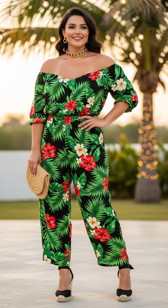 Off-Shoulder Jumpsuit