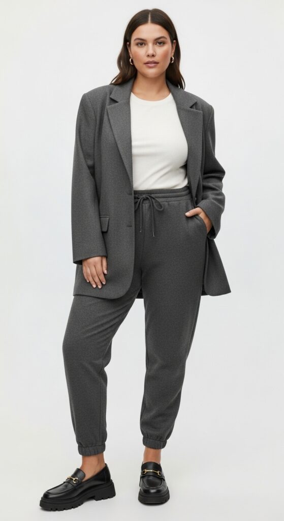 Oversized Blazer and Jogger Pants