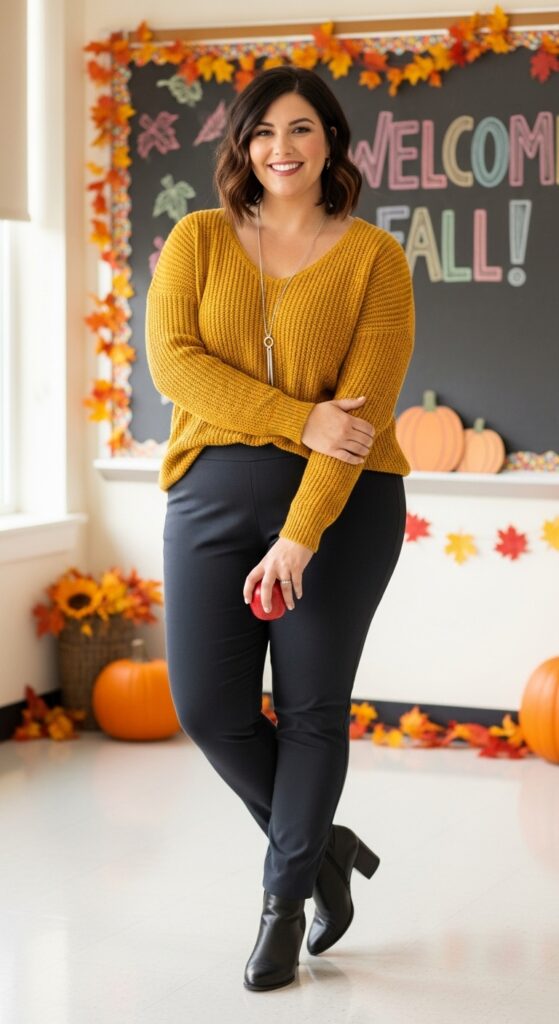 14 Plus Size Fall Teacher Outfits for the Stylish & Savvy Educator 4 Perfect Stretch Ankle Pants