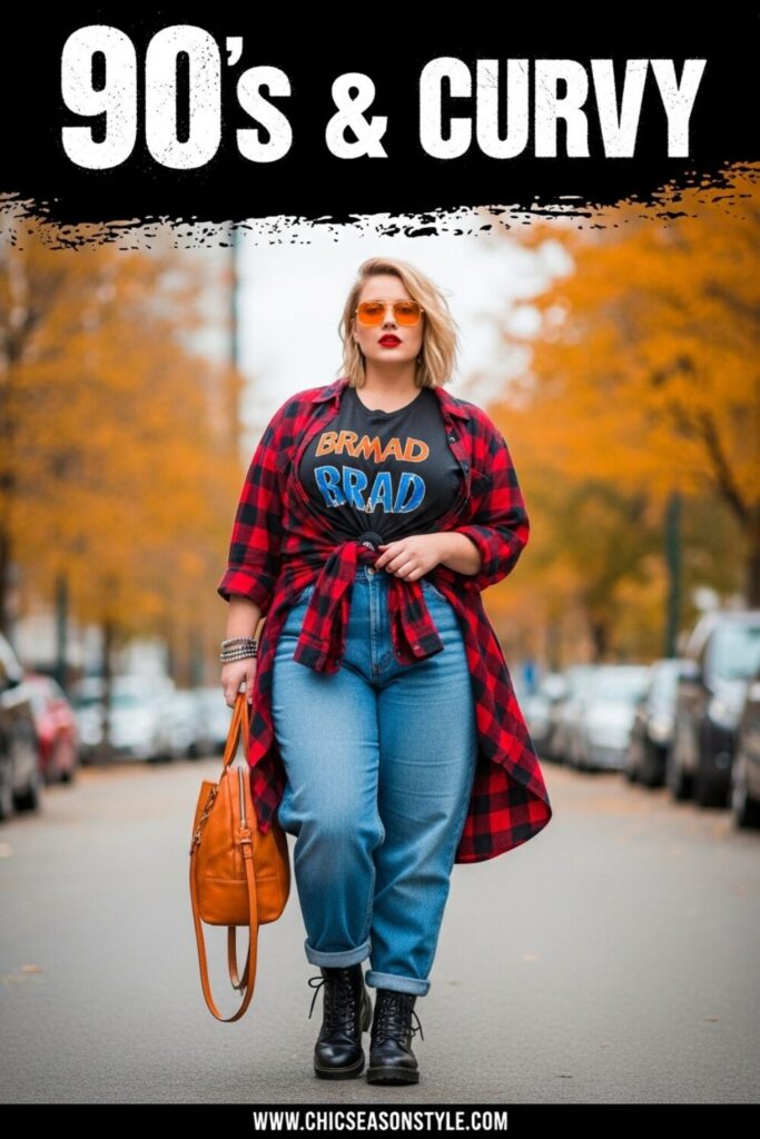 Plus Size 90s Fall Outfits 12 Nostalgic & Chic Looks