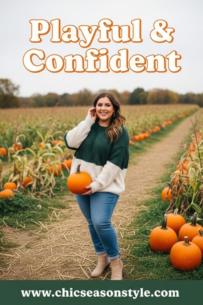 Plus Size Cute Autumn Outfits 14 Playful & Confident Looks