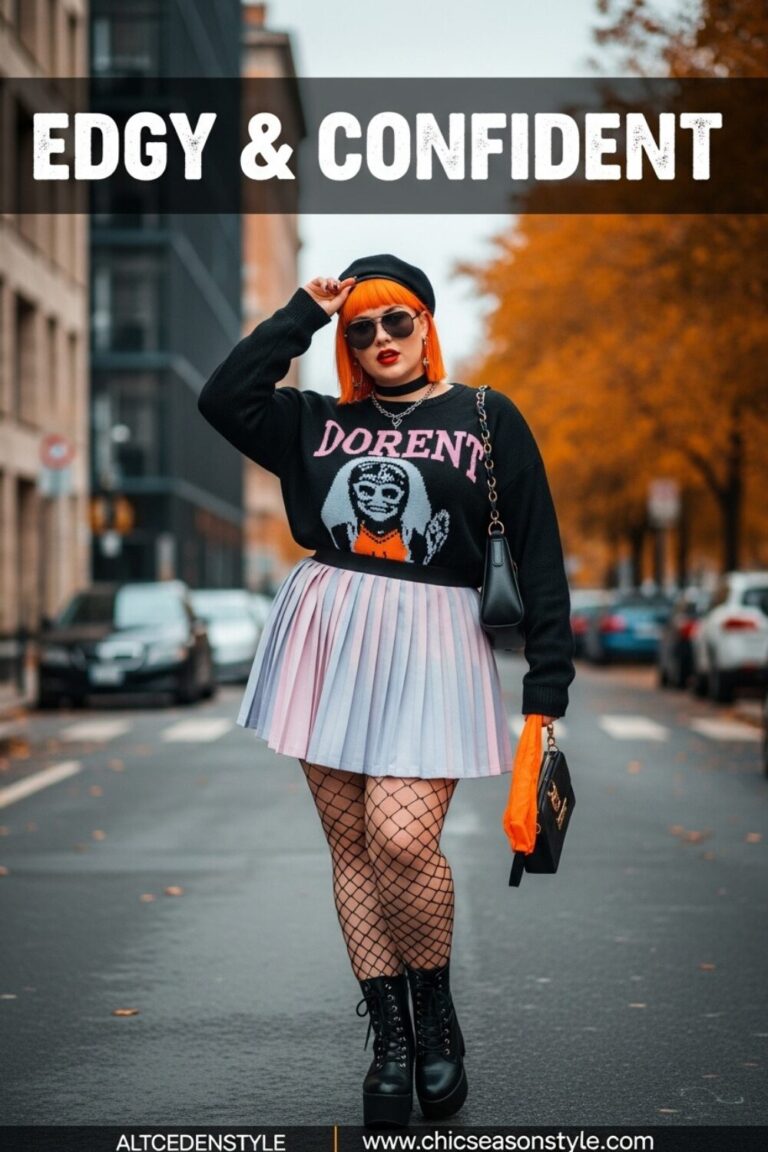 Plus Size Fall Alternative Outfits 12 Confident Edgy Looks