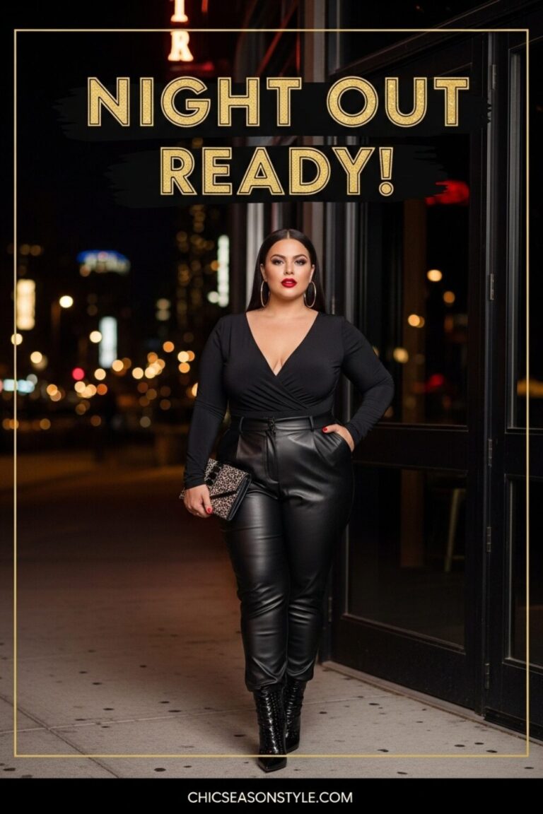 Plus Size Fall Going Out Outfits 14 Nighttime Looks