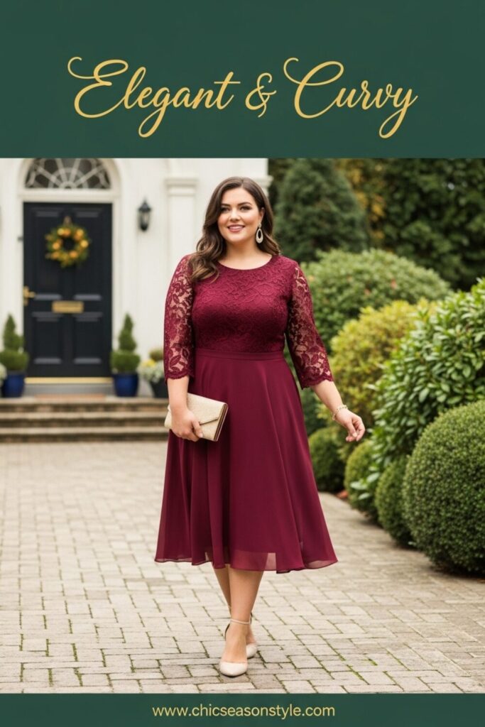 Plus Size Fall Wedding Guest Dresses 12 Elegant Looks