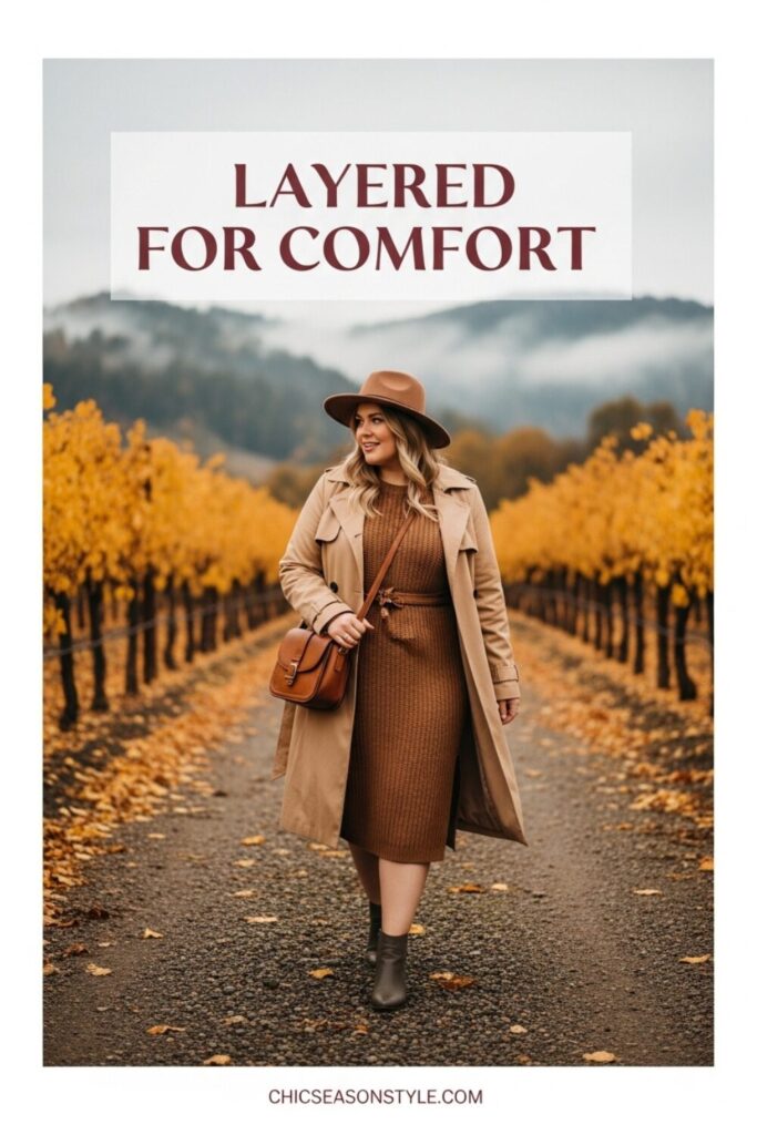 15 Plus Size Fall Winery Outfits for an Unforgettable Autumn Day 1 Plus Size Fall Winery Outfits 15 Vineyard-Chic Looks