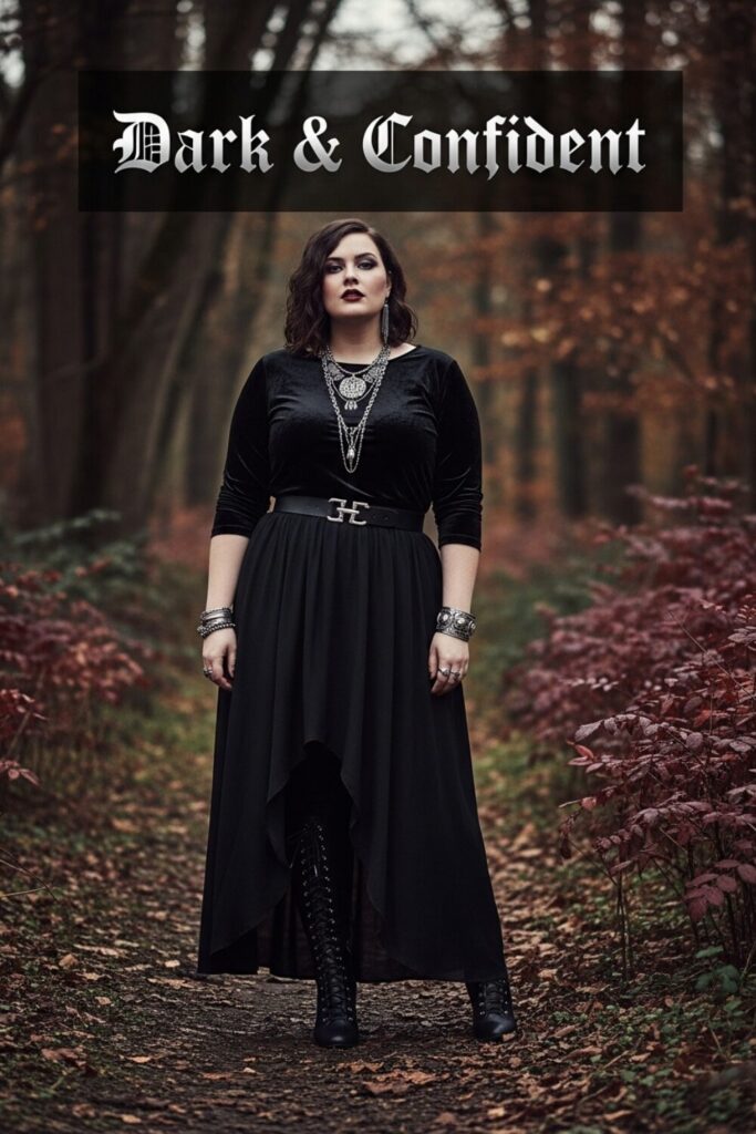13 Plus Size Goth Fall Outfits for the Confident, Curvy Woman 1 Plus Size Goth Fall Outfits 14 Confident Curvy Looks
