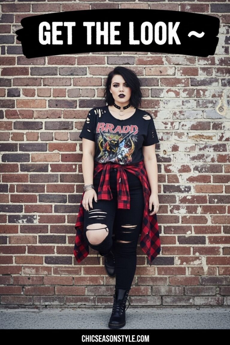 Plus Size Grunge Fall Outfits 14 Edgy & Chic Looks