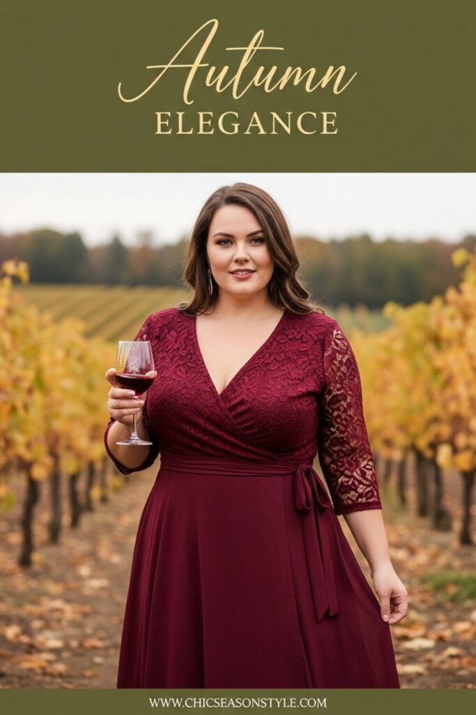 Plus Size October Wedding Guest Dresses: 12 Autumn Elegant Looks