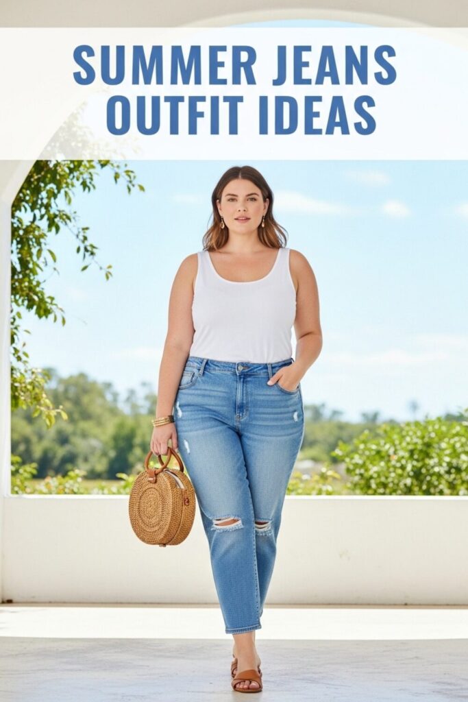 Plus Size Summer Jeans Outfit Ideas