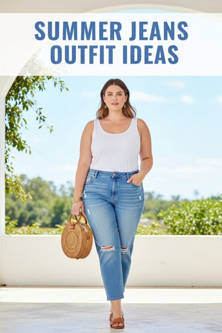 Plus Size Summer Jeans Outfit Ideas