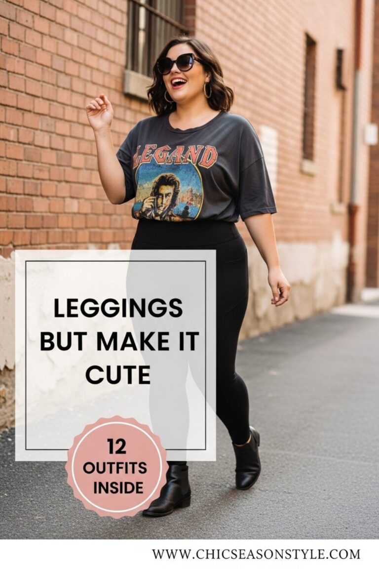 Plus Size Summer Legging Outfits That Slay in Heat