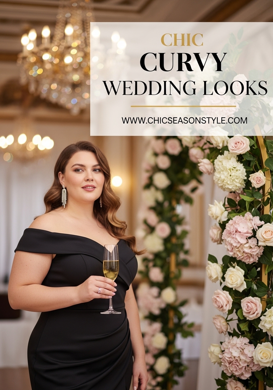 10 Elegant Plus Size Black Wedding Guest Dresses for Curvy Women Chic