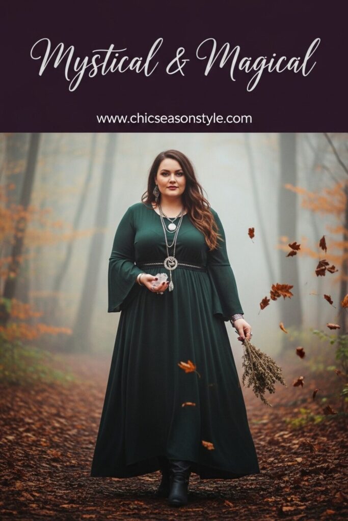 14 Plus Size Witchy Fall Outfits That Curvy Women Love 1 Plus Size Witchy Fall Outfits 14 Magical Curvy Looks