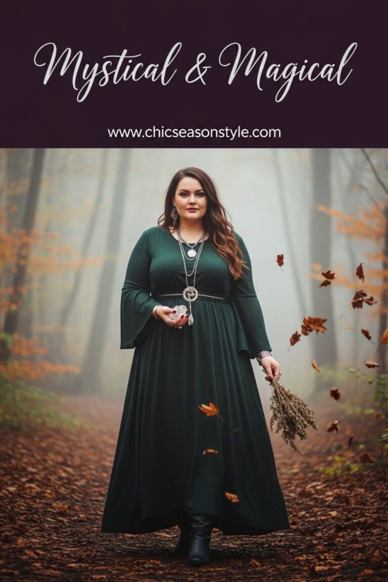 Plus Size Witchy Fall Outfits 14 Magical Curvy Looks