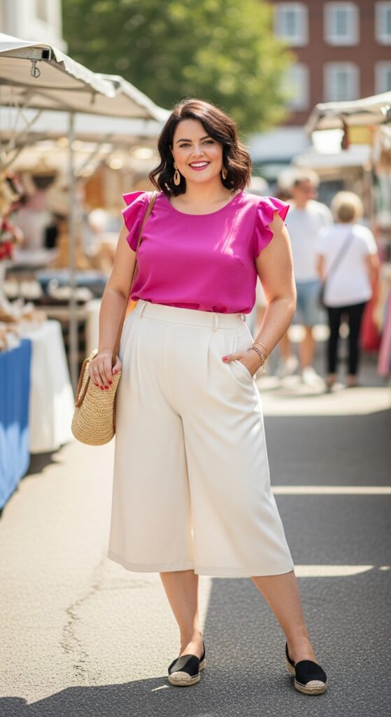 Ruffle Top and Culottes