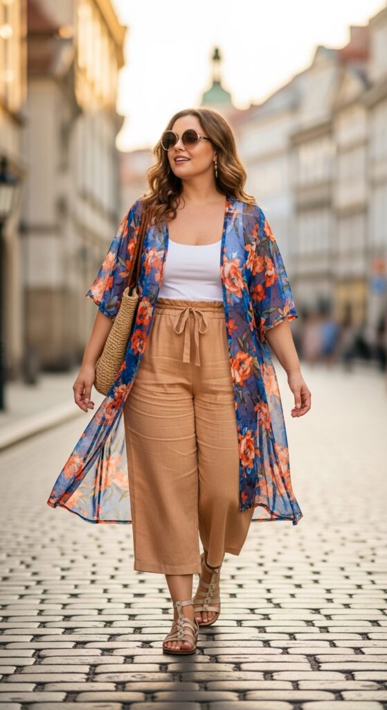 Sheer Kimono Layering