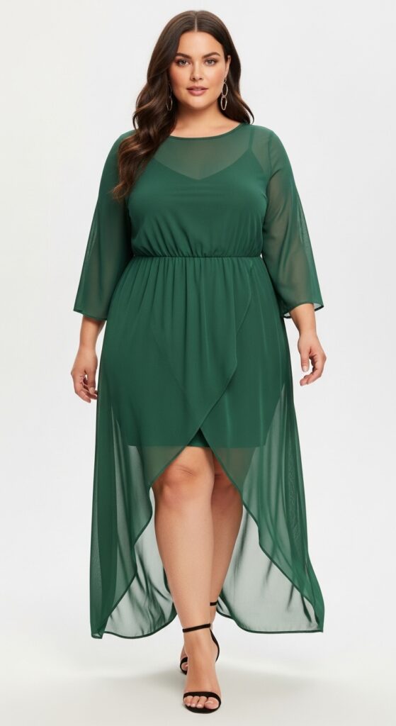 Sheer Overlay Dress Bold and Beautiful