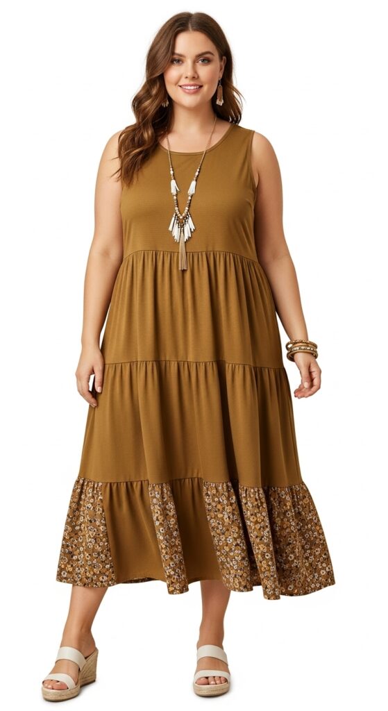 Sleeveless Tiered Dress