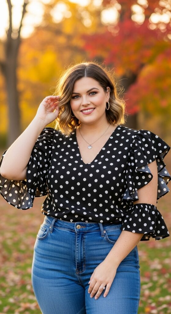 15 Plus Size Fall Inspiration Outfits to Ignite Your Style Confidence 13 Statement Sleeves