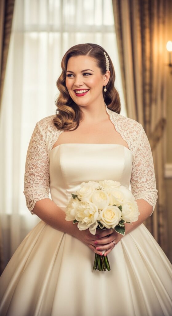10 Stunning Plus Size Vintage Wedding Dresses for Curvy Brides 11 Strapless Vintage Ballgown