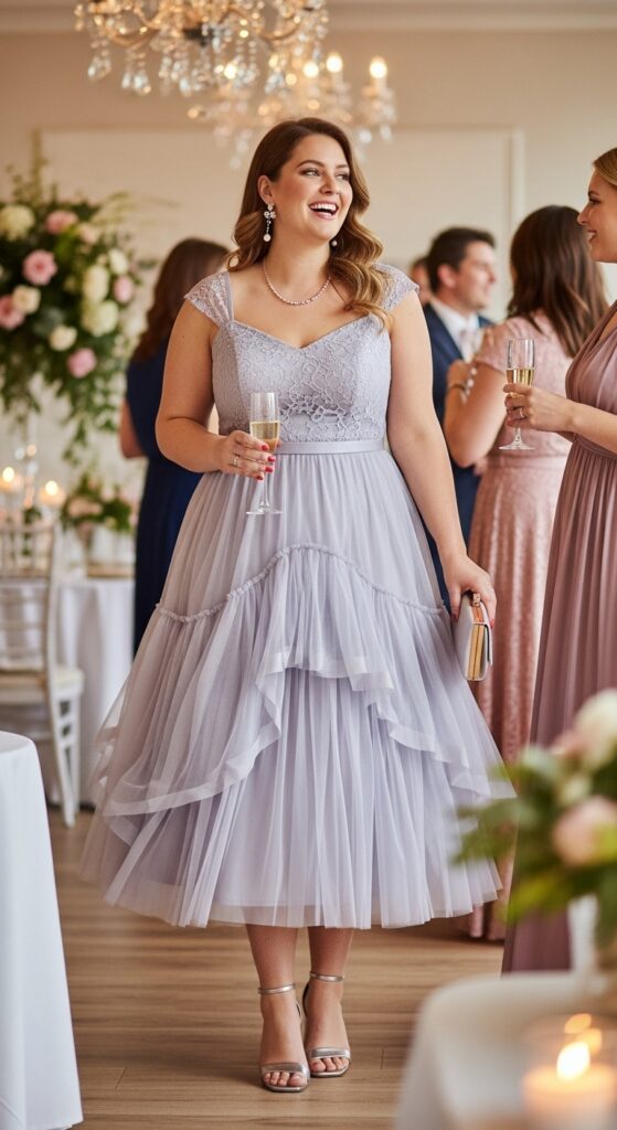 11 Stunning Plus Size Wedding Guest Dresses for Curvy Women That You’ll Love 8 Stylish Tulle Dress